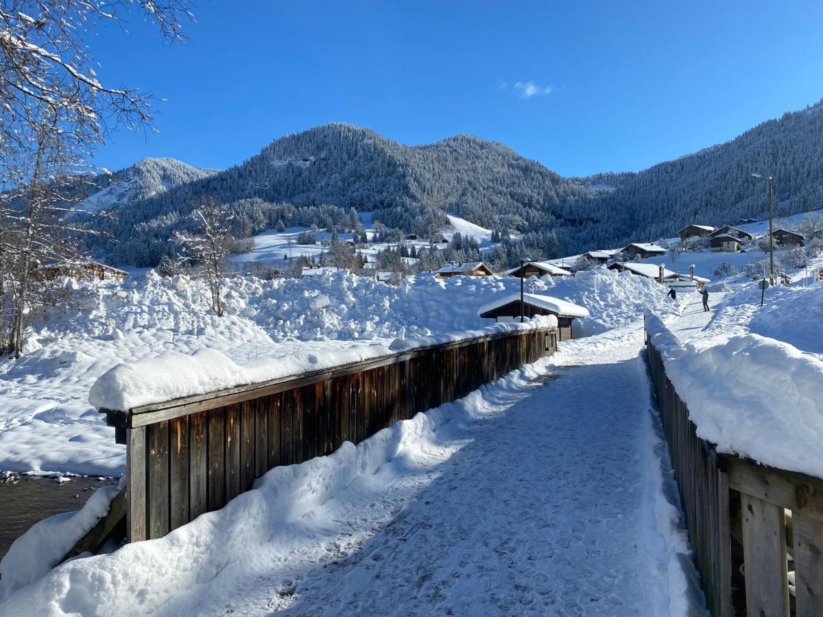 Chaleureux Appartement Renove Ambiance Chalet Praz-sur-Arly Eksteriør billede